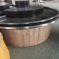 Table de présentation de produits pour supermarché à plusieurs niveaux, réglable, facile à installer, avec base en bois, pour fruits, légumes et produits de boulangerie XYHY