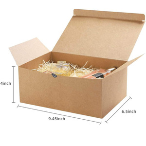 Tapas de caja de regalo de papel marrón de cartón <span class=keywords><strong>B612</strong></span> para regalos de dama de honor fiesta de cumpleaños Navidad boda artesanía Cupcake regalo cajas de papel - Product Image 6