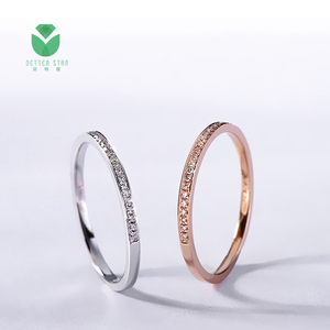 Betterstar corte personalizado DEF VVS HPHT/CVD IGI Lab Grown Diamond anillo joyería personalizada 18K anillo de oro sólido anillo de compromiso para mujer - Product Image 4