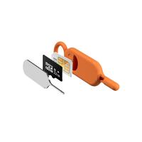 2024 nouveauté créatif sourire Anti-perte plateau de carte SIM multi-usage éjection broche Silicone protecteur téléphone accessoires