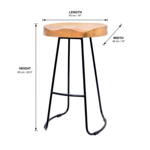 Modern High Quality <b>Dining</b> Bar <b>Stool</b> Stylish Metal Wood Furniture for Kitchen Hotel and Living Room Custom Counter Height - Product Image 2