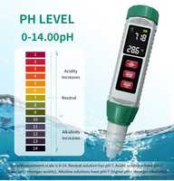 Testeur de qualité de l'eau portable numérique 5 en 1 pH EC TDS Salinité Température Mètre avec écran LCD rétroéclairé MF-X51 pour aquarium