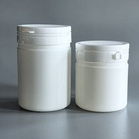 150ml 250ml HDPE Pot Tear Off Cap Protéine Poudre Conteneur Large Bouche Chewing-gum Capsule Vitamines Pharmaceutique Pilule Bouteille