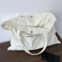 Sacs fourre-tout en toile de coton surdimensionnés avec logo personnalisé, réutilisables, durables, grands sacs de courses avec fermeture éclair