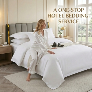 Multi Size 100% Cotton Hotel <strong>Flat</strong> <strong>Sheet</strong> And Fitted <strong>Sheet</strong> - Soft Commercial Bedding Set For Wholesale Stock - Product Image 2