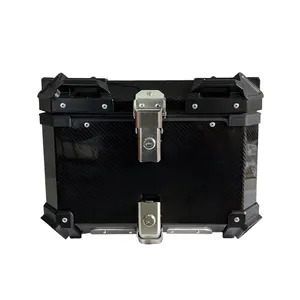 New carbon fiber material motorcycle accessory Waterproof top box motorcycle Original Motorcycle trunk