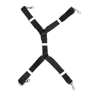 Menottes et attaches de lit noires pour couples, jeux pour adultes, bondage BDSM, jouets sexuels - Product Image 3