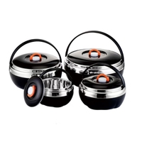 Ensemble de 4 casseroles géantes en forme de citrouille avec logo personnalisé, 3L, 5L, 7L, 12L, chauffe-plats isothermes, fabrication OEM, export USA