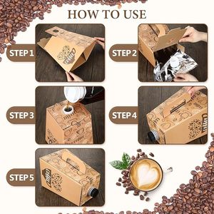 Distributeur de café jetable 96 oz, carafe isotherme portable en <span class=keywords><strong>carton</strong></span> avec poignée pour boissons chaudes et froides, idéal pour la restauration - Product Image 4