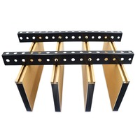 LVDUODUO Perfil de Techo de Aleación de Aluminio 6063, Tamaño Personalizado, Perfiles Suspendidos, Servicios de Corte y Doblado, Tolerancia del 3%, para Hoteles