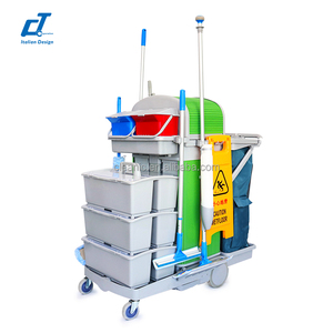 Carro de Limpieza Multifuncional de Plástico para Hospitales, Fabricante de Herramientas de Limpieza Industrial, Miembro de IPC - Product Image 6