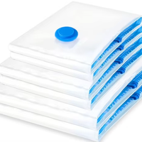 Sacs de rangement sous vide réutilisables PA+PE, lot de 6, pour vêtements, chemises, vestes, manteaux, placard