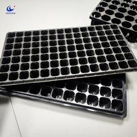 Plateau à semis en plastique durable avec 50/72/128 cellules. Plateau de semis robuste pour la germination et la propagation des plantes