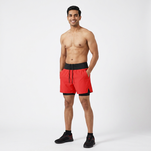 DDP shippingNew Design <b>Mens</b> 2 in 1 Training <b>Compression</b> Mesh Gym <b>Men's</b> Fitness <b>Shorts</b> for <b>Men</b> Workout SeamlessDDP shipping - Product Image 1