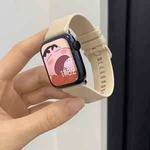 FORWELLENY-Correa de reloj inteligente de lujo, pulsera de silicona con cabeza plana de repuesto <span class=keywords><strong>para</strong></span> Samsung - Product Image 5
