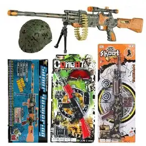 Hot Selling Kids Soft Bullet Educational Model Shooting Military Army Toy Gun Set Children Gift Show Bags