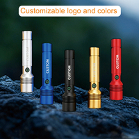 Brightenlux Nouvelle Lampe de Poche LED Rechargeable en Aluminium, Puissante, Étanche, Zoomable, 1000 Lumens, Laser Blanc, Longue Portée