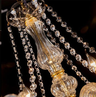 Lámpara de Araña de Cristal Moderna y Clásica de Estilo Europeo para Bodas, Proyectos Grandes, Hoteles, Villas y Salones