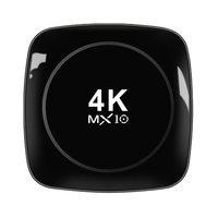 Boîtier TV intelligent Android 13 Mx10-4k 2g 32g personnalisable avec logo, décodeur OTT pour le marché mondial