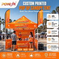 Tente publicitaire personnalisée 3x3m 10x10, tente de salon professionnel, chapiteau promotionnel, gazebo avec toile Oxford imperméable et ignifuge