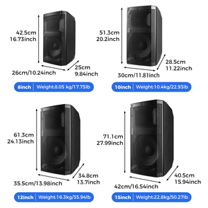 Loa âm thanh chuyên nghiệp thiết kế mới 8/10/12/15 đường tiếng, loa gỗ 2 đường tiếng cho tiệc tùng, karaoke, thiết bị âm thanh - Product Image 2