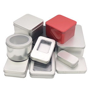 Heart Shape Candle Travel Adhesive Ready Made Tin Recipe Box Can Metal Boxes Cans for Candles