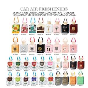 Nuevo Mini Perfume Personalizado para Coche, Aromaterapia, Fragancia Duradera, Cuatro Sabores, Ambientadores Colgantes Ligeros y Portátiles para Coche - Product Image 6