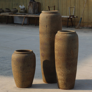 Bocaux en céramique Vintage à grande échelle Guesthouse Restaurant Modèle <span class=keywords><strong>Chambre</strong></span> Vase Branches séchées Pot - Product Image 4