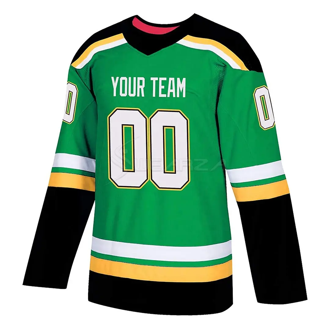 Ropa deportiva para hombre, camiseta de hockey sobre hielo, impresión por sublimación personalizada completa, uniforme de hockey sobre hielo