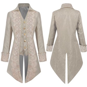 Redingote gothique steampunk victorienne pour <span class=keywords><strong>homme</strong></span>, veste en velours vintage, costume de cosplay médiéval Renaissance, Halloween - Product Image 3