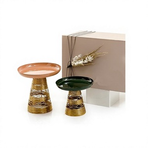 <b>Set</b> Of 2 Different Sizes Chocolates Stand Superior Quality Round Cake Dessert Stand From Manufacturer In India - Product Image 1