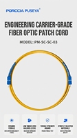 Cable de Fibra Óptica al por Mayor, Conector ST SC FC LC UPC, 9/125um, Cable Simplex Monomodo, Jumper de Red FTTH, OEM