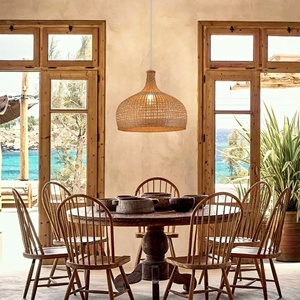 Hongshan מפעל חם מכירת במבוק תליית מנורה בעבודת יד במבוק תליון אורות לחדר האוכל מסעדה נברשת - Product Image 4