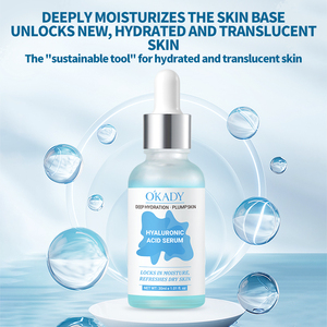 Sérum Anti-Rides OKADY, Hydratant Profond pour le Visage à l'<span class=keywords><strong>Acide</strong></span> Hyaluronique, Essence Hydratante Légère pour Tous Types de Peaux - Product Image 2