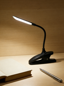 LED Book Night Light Table <b>Lamp</b> Eye Protection Adjustable Clip-On Desk <b>Lamp</b> <b>Battery</b> <b>Powered</b> Flexible Study Bedroom Reading - Product Image 6
