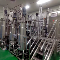 Bioréacteur GMP Pichia Pastoris de haute qualité aux normes européennes 50L-50L-200L-200L-500L en acier inoxydable pour récipient à pression de laboratoire