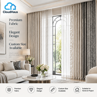Rideaux sur mesure beige avoine en mélange de lin texturé, voilages pour rail de plafond, pour fenêtre incurvée moderne, intérieur de salon