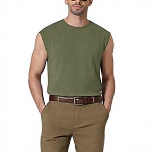 Camiseta sin Mangas Personalizada de Estilo Urbano para Hombre, Talla Grande, Informal, para Gimnasio, de Algodón, Fabricante de Ropa de Moda - Product Image 1