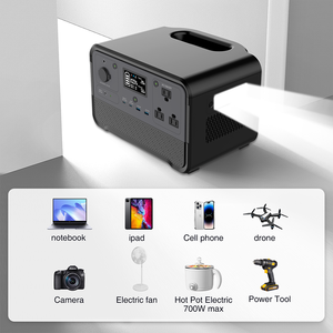 Station d'alimentation portable OEM ODM 700W LiFePO4 avec contrôleur MPPT, lampe torche solaire, onde sinusoïdale pure pour le camping et l'utilisation extérieure - Product Image 6