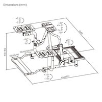 Soporte Ajustable para Simulador de Vuelo LRS17-BS04, Estructura Plegable para Simulación de Vuelo Compatible con Logitech, Thrustmaster, Boeing, Airbus