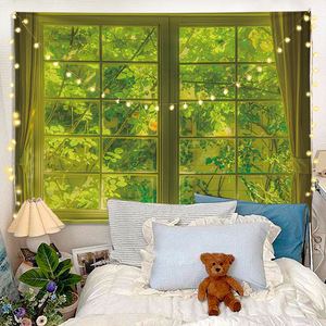 <span class=keywords><strong>Tapisserie</strong></span> murale contemporaine personnalisée, décorative, bon marché, sur le thème des anniversaires, lavable et écologique - Product Image 4