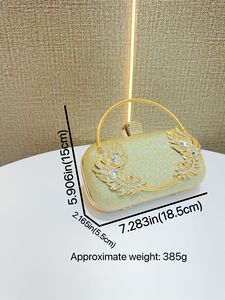 New Cross-border Socialite Rhinestone Women's Evening <b>Clutch</b> Encrusted Diamonds Portable Cheongsam Messenger Bag Tanjing - Product Image 5