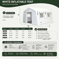 Tente médicale gonflable portable sur mesure OEM ODM, quatre saisons, imperméable, en PVC, ventilée, avec structure pneumatique