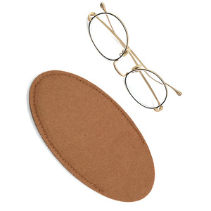 Étui à lunettes ovale en feutre créatif, personnalisable, sac de rangement pour lunettes décontracté et élégant, pochette de voyage pour lunettes. - Product Image 1