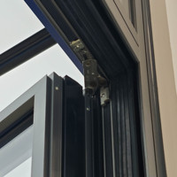 Fenêtre à rupture de pont thermique Deioux Hurricane NFRC, double vitrage en verre trempé anodisé pour maisons, salles de bain, fenêtres à battants, Energy Star