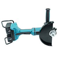 Meuleuse d'angle professionnelle sans fil 36V, 230 mm (9 pouces), robuste, pour la découpe et le meulage, avec interrupteur coulissant et frein de sécurité
