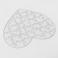 Puzzle Jigsaw Akrilik PVC Transparan Custom, Tahan Air, Cetak UV, Mainan Edukatif