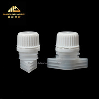 Bouchon à vis en plastique de qualité alimentaire de 16mm avec bec verseur pour liquide boissons détergent à l'huile Doypack anti-déversement