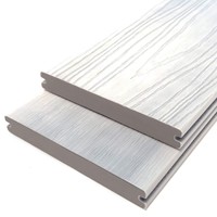 Plancher composite extérieur WPC en co-extrusion, nouveau design, aspect bois noyer, pour cantines