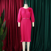 Robe d'été grande taille pour femme, col carré, taille haute, bord à volants, collection 2026 – Vente en gros